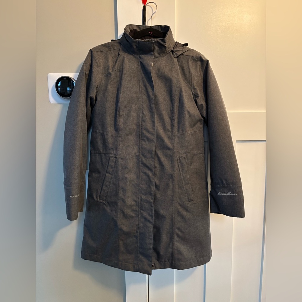 Eddie Bauer gray petite extra small winter jacket.